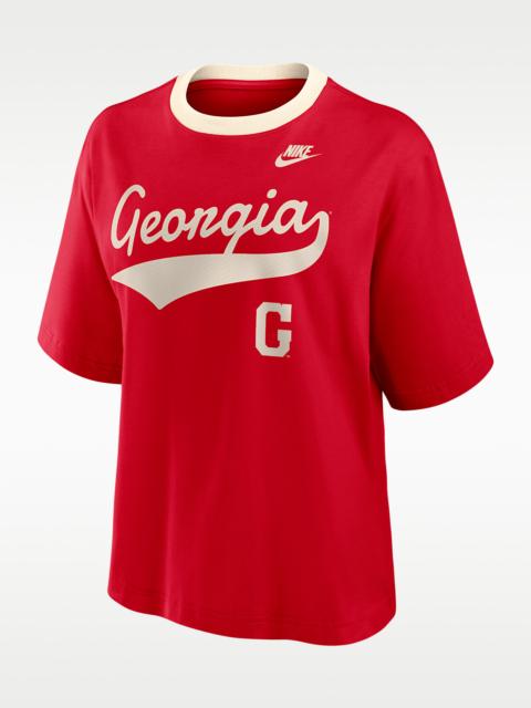 Nike Georgia Legacy Fight Song Boxy Women's Nike College T-Shirt