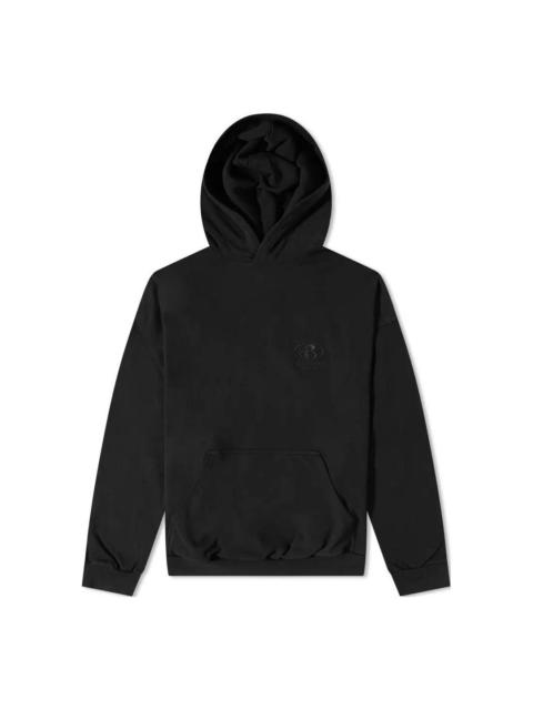BALENCIAGA Balenciaga Back Logo Popover Hoodie 'Black' 674986TLV971069