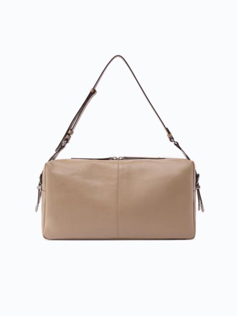 PINKO KEEPER BAG LARGE SHOULDER BAG IN NEW BIKER LEATHER