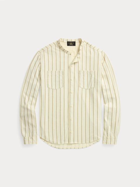 RRL by Ralph Lauren Striped Linen-Cotton Jersey Shirt