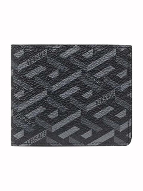 VERSACE Versace La Greca Signature Wallet Black/Grey