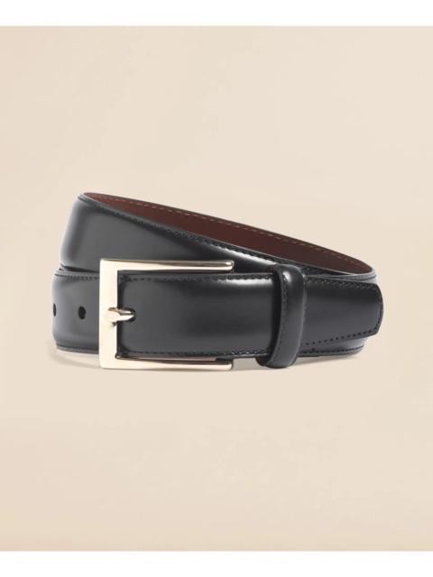 Brooks Brothers Gold Buckle Leather Dress Belt