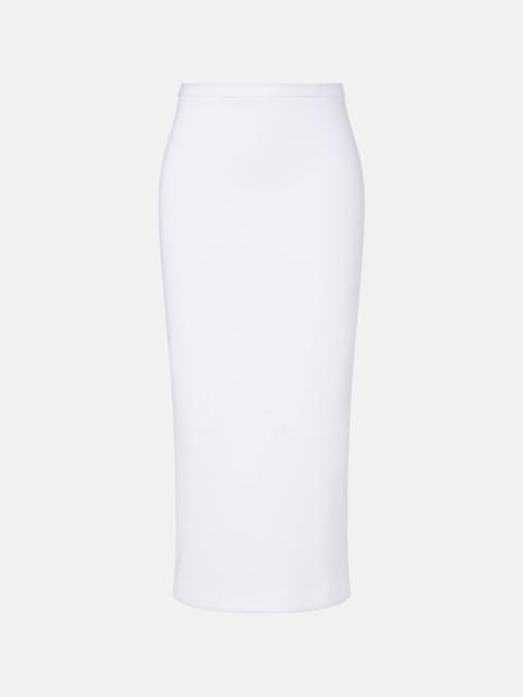 Piuma jersey pencil skirt