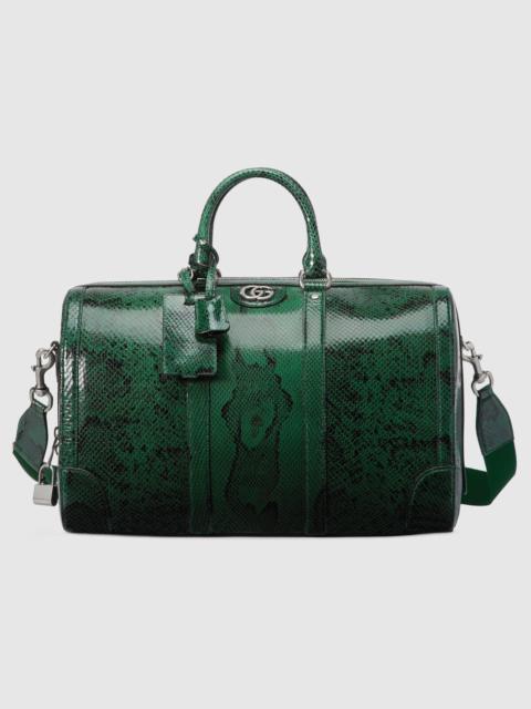 GUCCI Python duffle bag with Double G