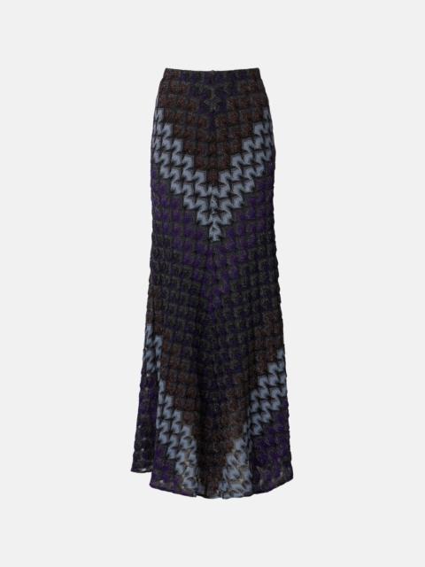 Missoni Knitted lamé maxi skirt