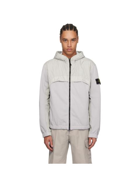 Stone Island Gray Crinkle Reps R-NY Jacket