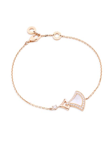 BVLGARI Women's Divas' Dream 18K Rose Gold, Mother-Of-Pearl, & Diamond Bracelet/6.29-7" - Mother Of Pearl