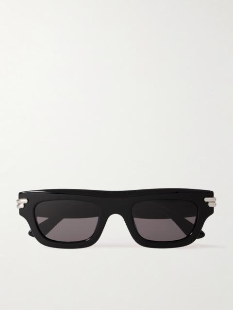 Bottega Veneta Mitre Square-Frame Acetate Sunglasses