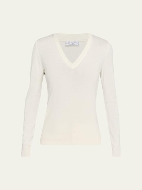 Brunello Cucinelli V-Neck Cashmere Sweater