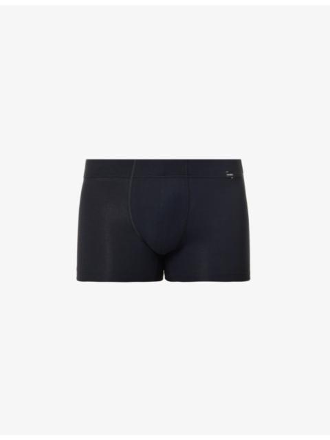 HANRO Pack of two logo-embellished stretch-cotton trunks