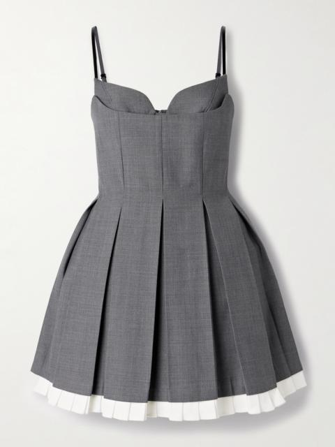 SHUSHU/TONG Layered Pleated Twill Dress
