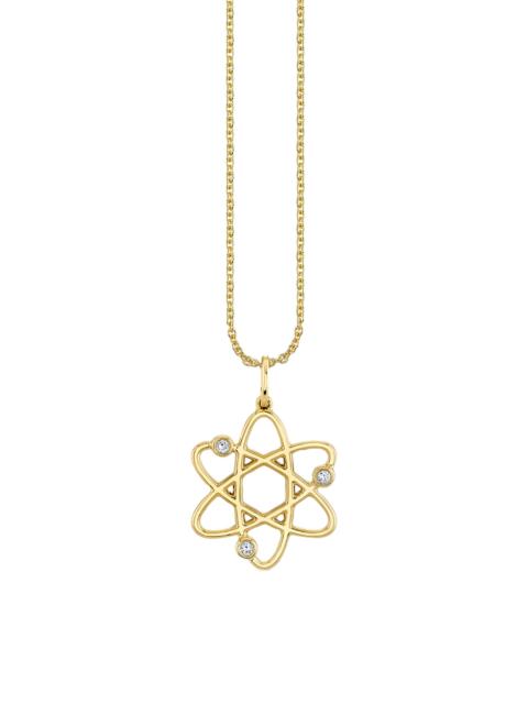 SYDNEY EVAN Women's Sunset Observatory 14K Yellow Gold & 0.03 TCW Diamond Atom Pendant Necklace - Gold