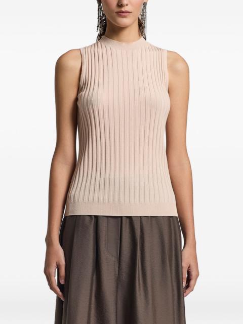 PESERICO ribbed sleeveless top