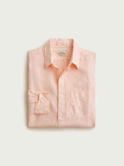 J.CREW Washed linen shirt with point collar
