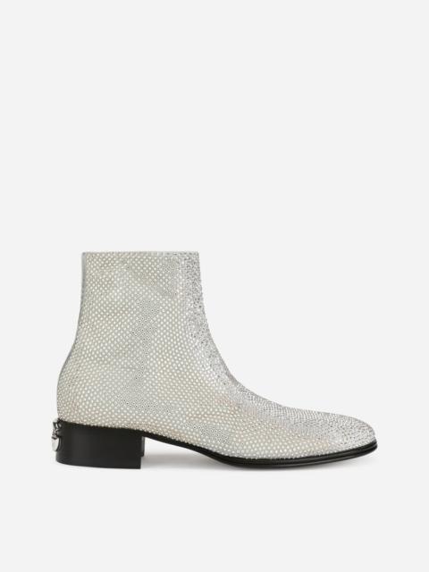 Dolce & Gabbana Ankle boots with fusible rhinestones