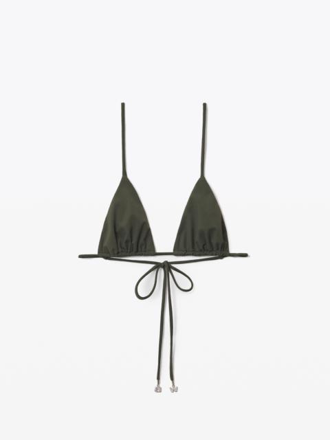 Alexander Wang CRYSTAL CHARM BIKINI TOP IN JERSEY