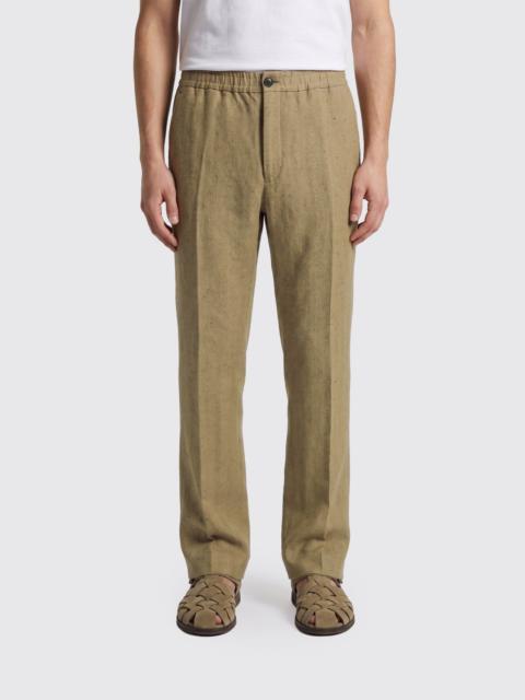 FERRAGAMO FERRAGAMO Striped Linen Blend Tailored Trousers