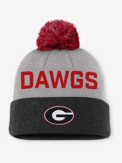 Nike Georgia Primetime Peak Men's Nike College Cuffed Pom Beanie