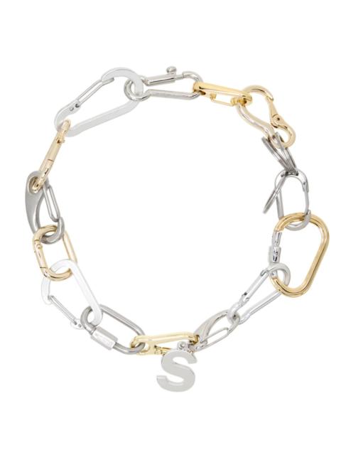sacai CARABINER CHAIN NECKLACE - GOLD/SILVER
