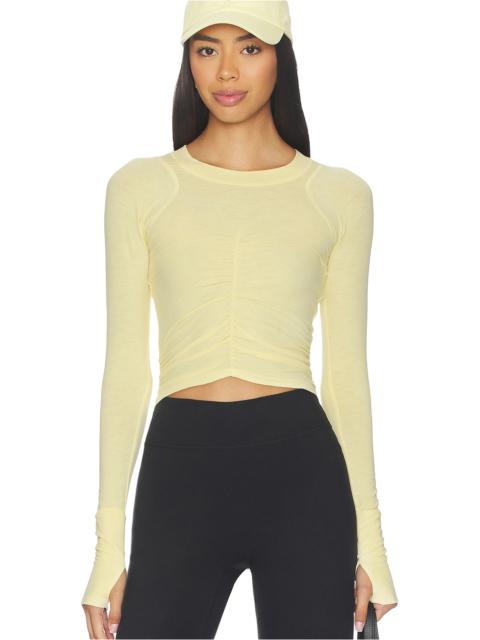 FREE PEOPLE x FP Movement Tempo Ruched Long Sleeve Top