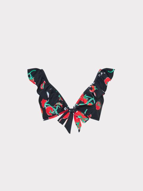 MILLY Pomodoro Ruffle Bikini Top