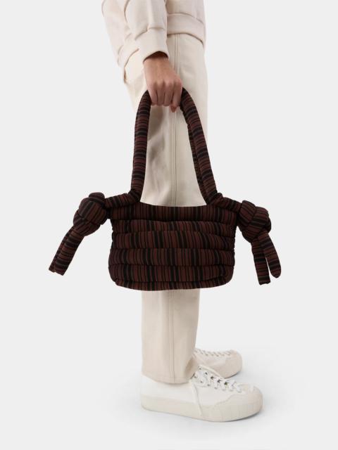 SUNNEI TUBO BAG / black & brown stripes