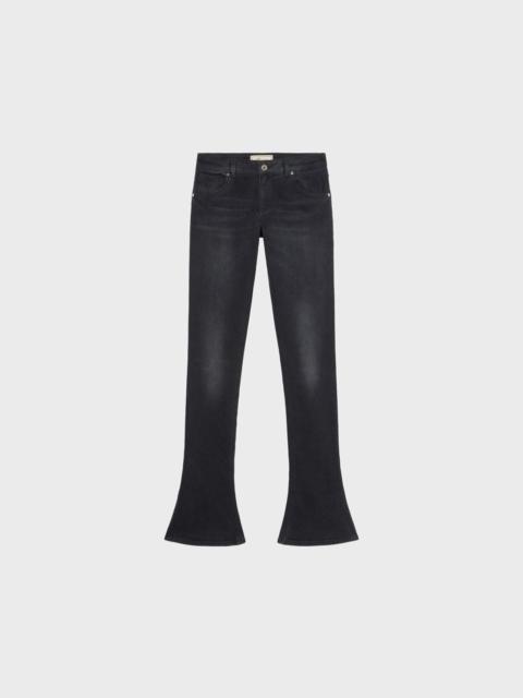 Blumarine SKINNY JEANS WITH ROSE EMBROIDERY