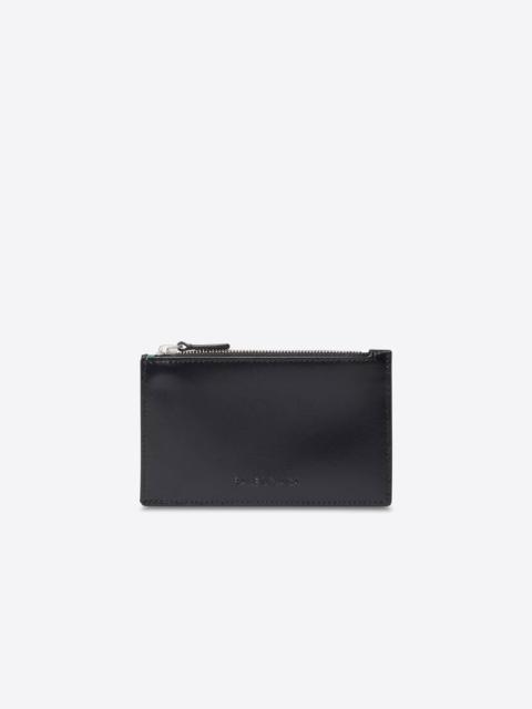 BALENCIAGA Men's Essential Long Coin And Card Holder in Black