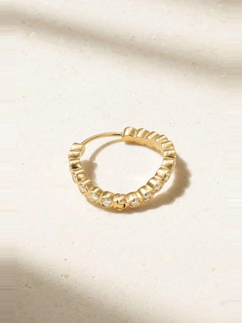 SOPHIE BILLE BRAHE Courant d'Ensemble 18-karat recycled gold diamond single hoop earring