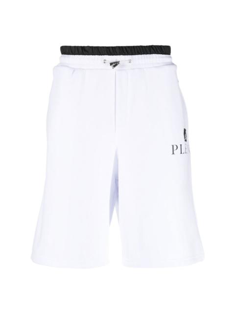 PHILIPP PLEIN logo-plaque track shorts