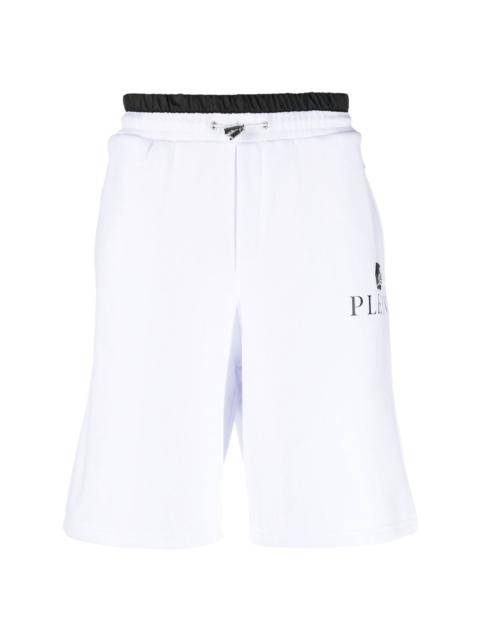 logo-plaque track shorts