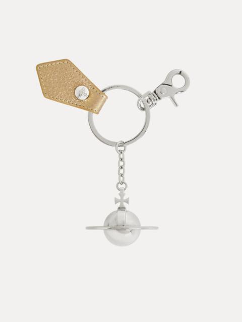 Vivienne Westwood GRAIN LEATHER 3D ORB KEYRING