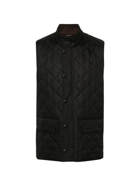 Barbour diamond-quilted logo-embroidered gilet