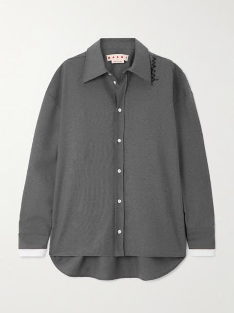 Marni Embroidered Wool Shirt