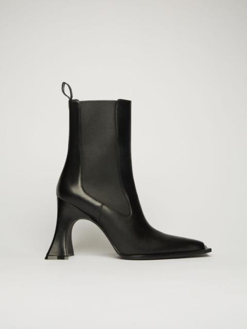 Acne Studios Heeled leather boots black