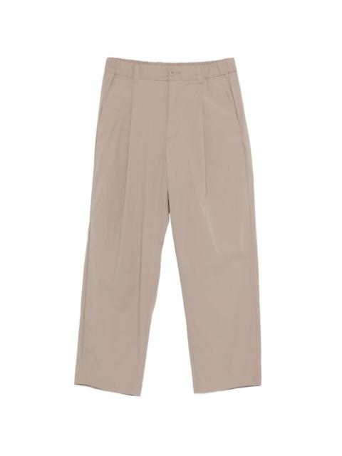 Herno pleated elasticated-waist trousers