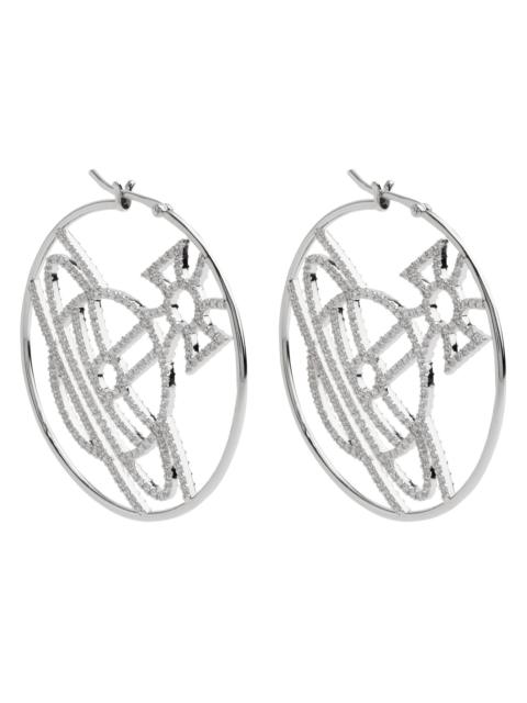 Vivienne Westwood Eloise orb hoop earrings | REVERSIBLE