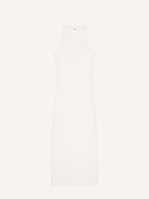courrèges BUCKLE 90'S RIB MIDI DRESS