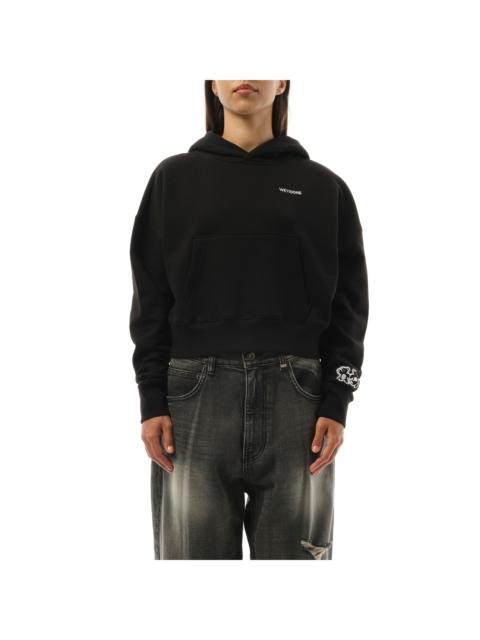 We11done Oversized Teddy Bear Hoodie in Black