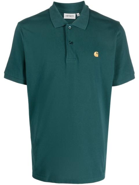 Carhartt embroidered-logo polo shirt