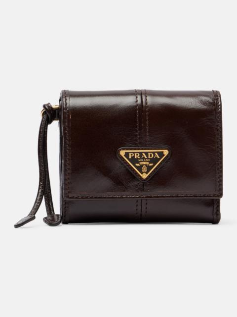 Prada Logo leather wallet