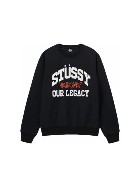 Stüssy Stussy x Our Legacy Ol Collegiate Pigment Dyed Crewneck Black
