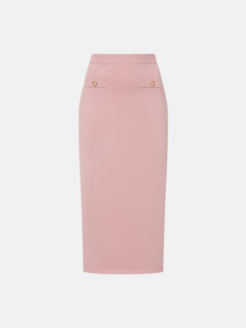 Alessandra Rich CASHMERE MIDI SKIRT