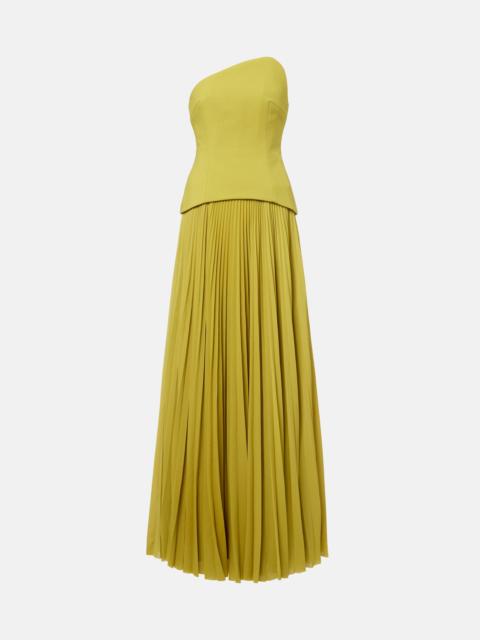 SOLACE LONDON Britt pleated maxi dress