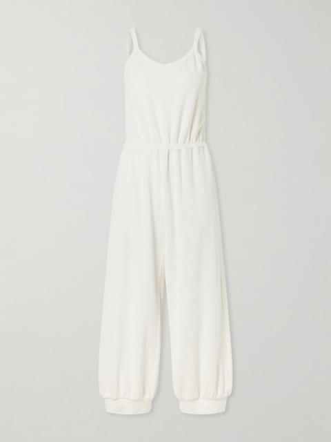 SUZIE KONDI Giorgi Cotton-blend Terry Jumpsuit