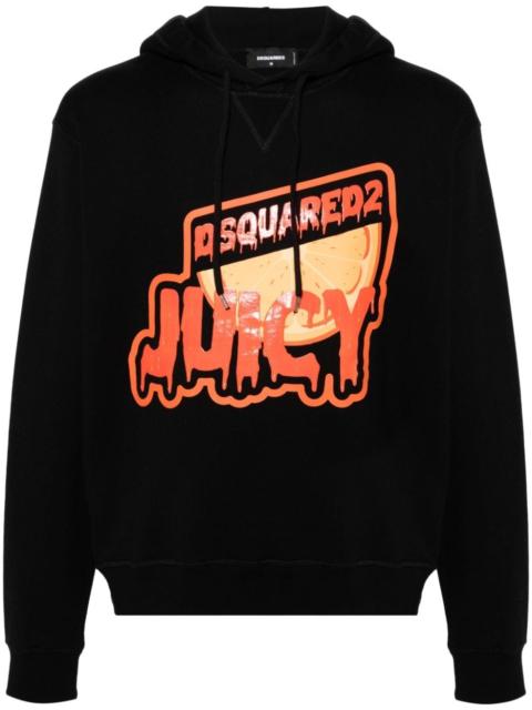 DSQUARED2 Juicy logo-print cotton hoodie