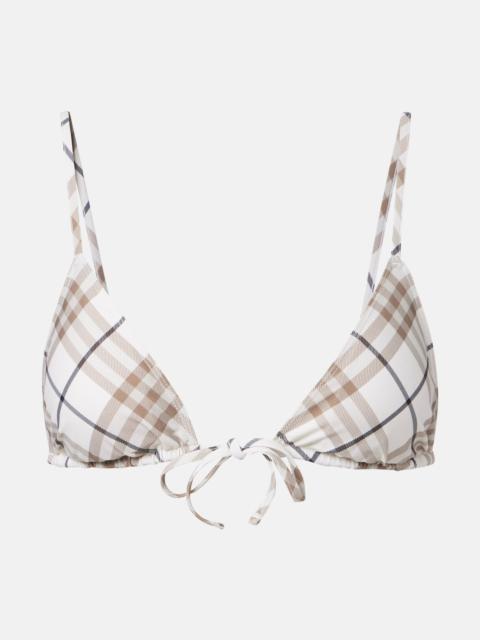 Burberry Burberry Check bikini top