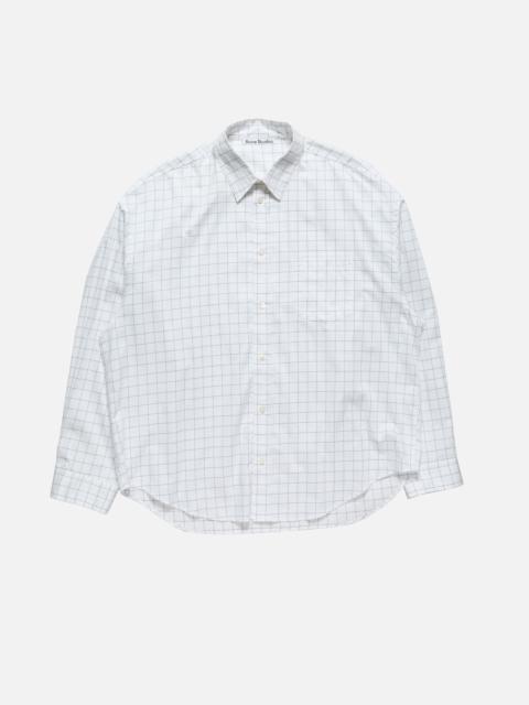 Acne Studios Check button-up shirt - White/black
