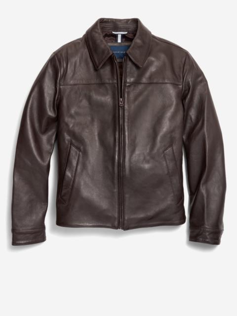 COLE HAAN Men's Smooth Lamb Shirt Jacket
