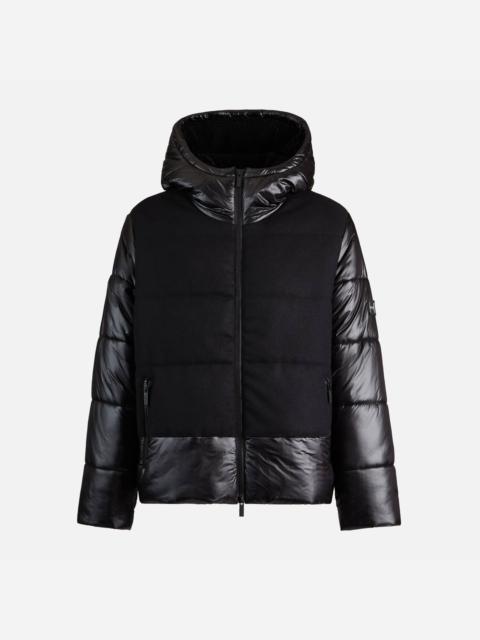 HOGAN Bimaterial Quilted Jacket Black